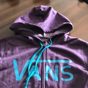 Vans hooded zip up sweatshirt